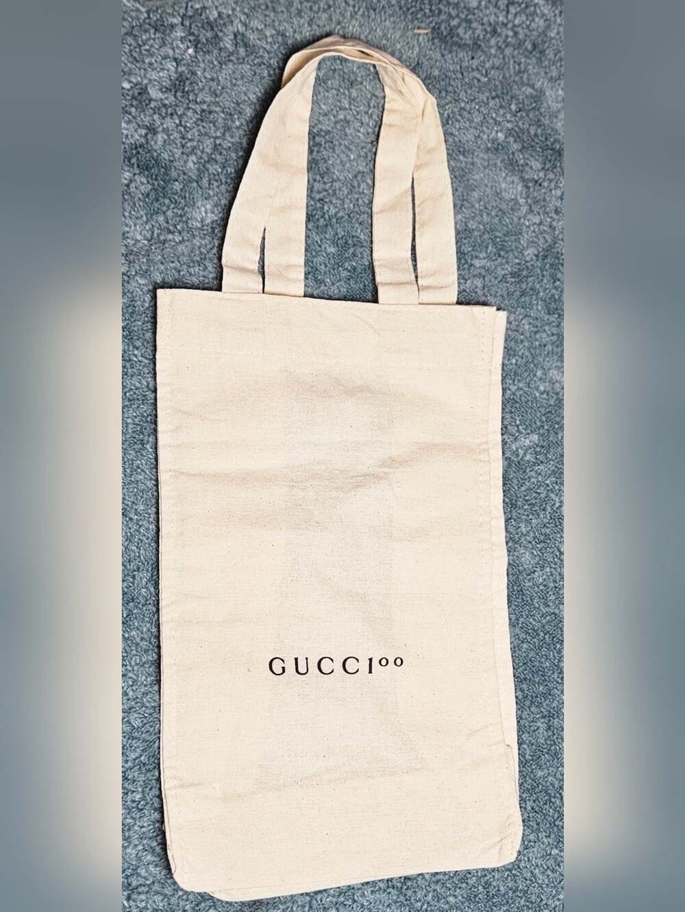 RARE Gucci 100 Centennial Canvas Tote Dust Bag Cream Mini Handbag Storage Pouch